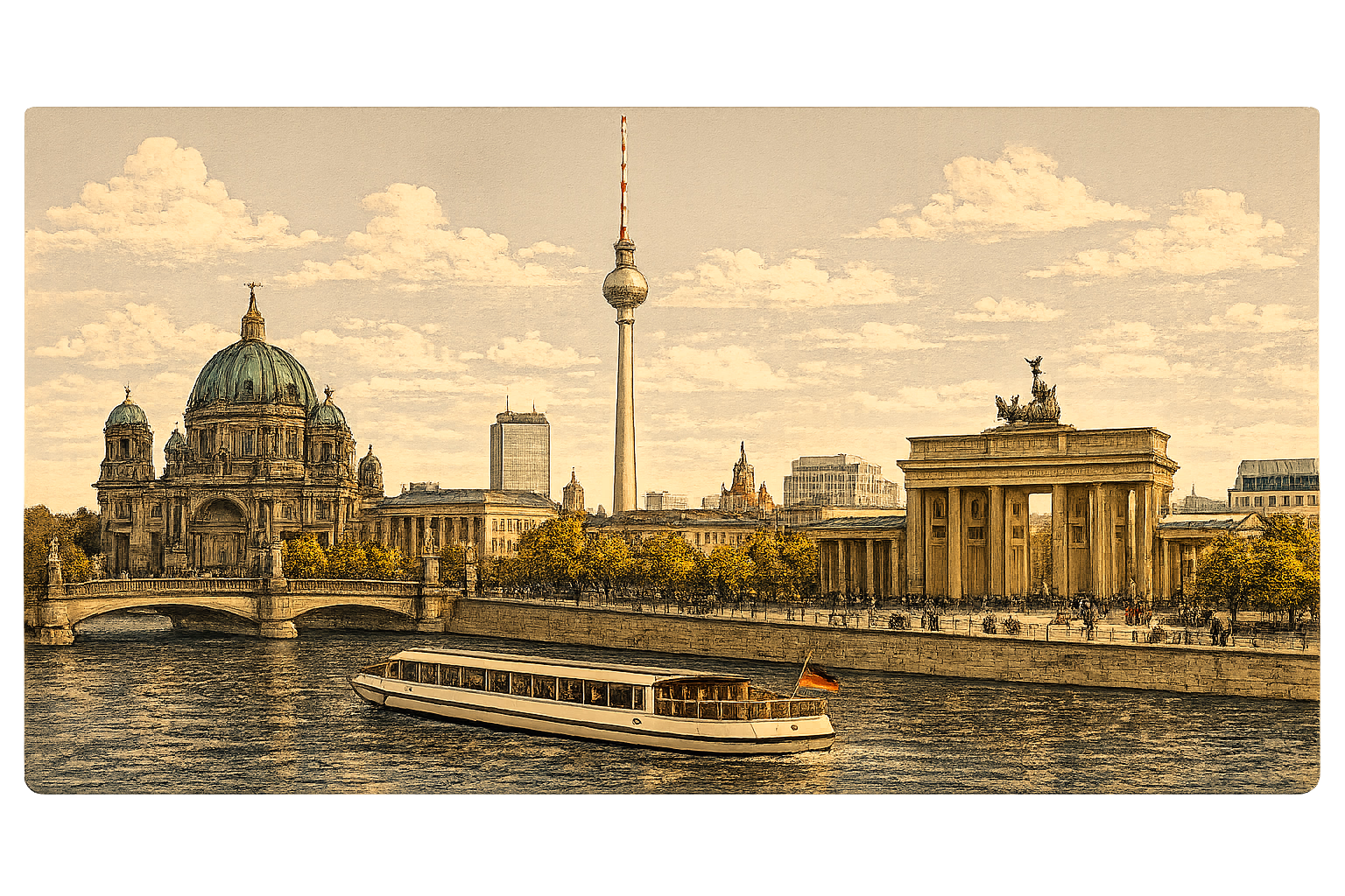 Berlin cafe card