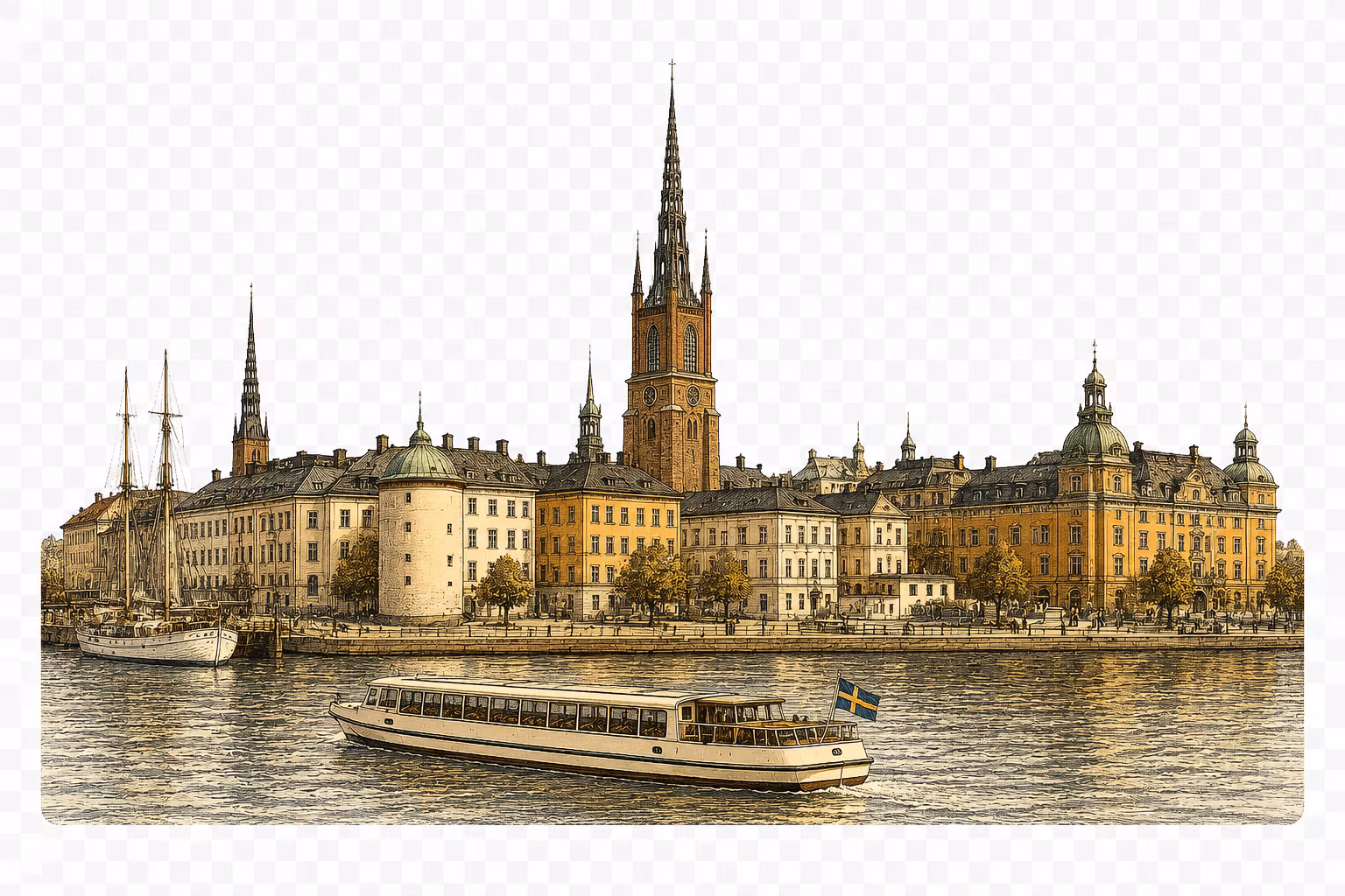 Stockholm cafe card